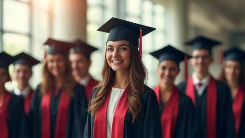 Image of students graduating